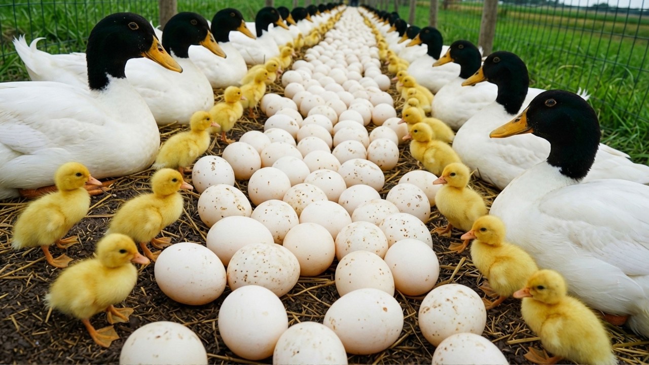 How to Raise Laying Ducks Naturally for Eggs & Profit | Full Duck Farming Process at Home 🦆🥚
