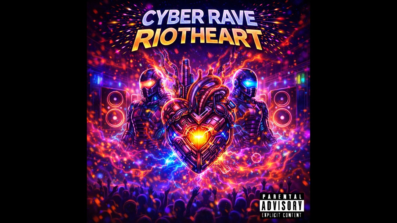 CYBER RAVE RIOT HEART Explicit hip hop, EDM, dubstep v1 #music #musicgenre #remix #musicstyles