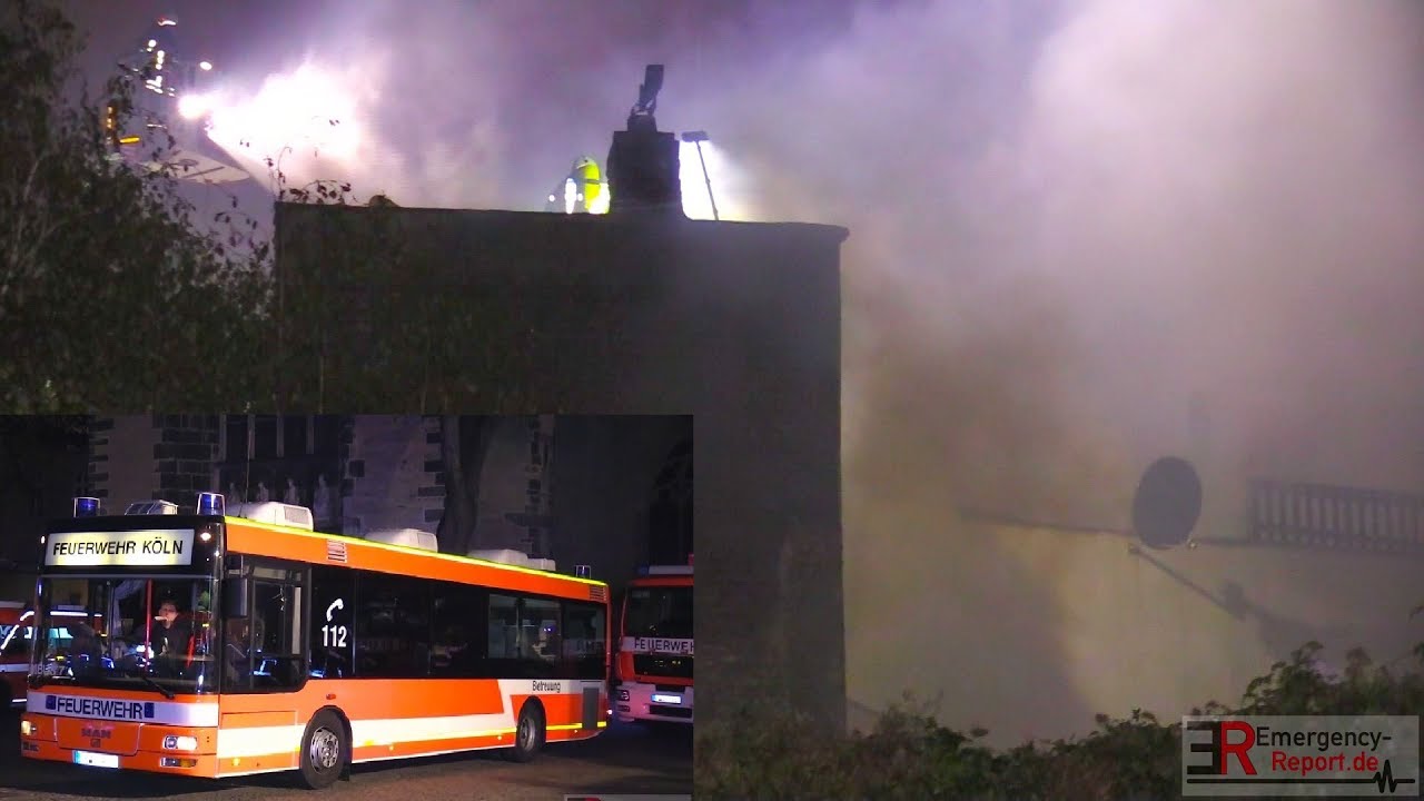 [GROSSALARM IN KÖLN - WOHNHAUSBRAND MIT 2 TOTEN] - Dramatischer Feuerwehreinsatz -