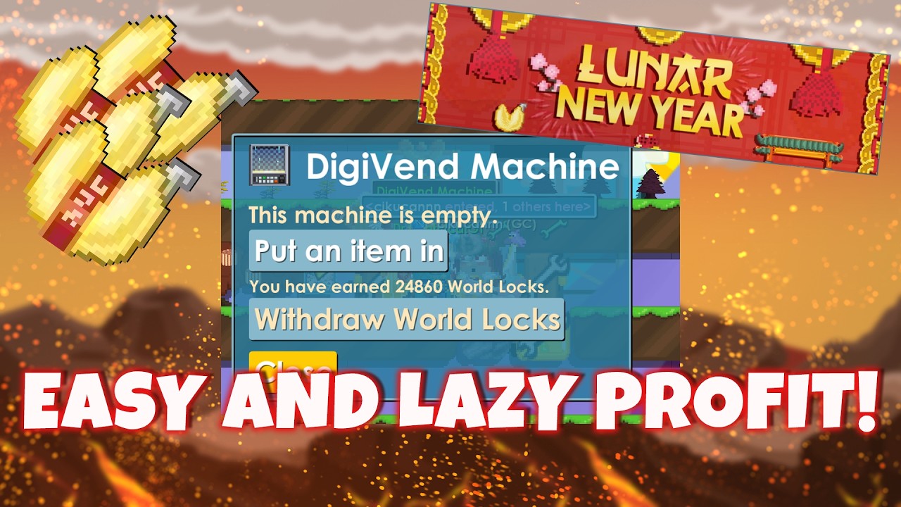 How I Made 8 BGL Profit During Lunar Year | Growtopia