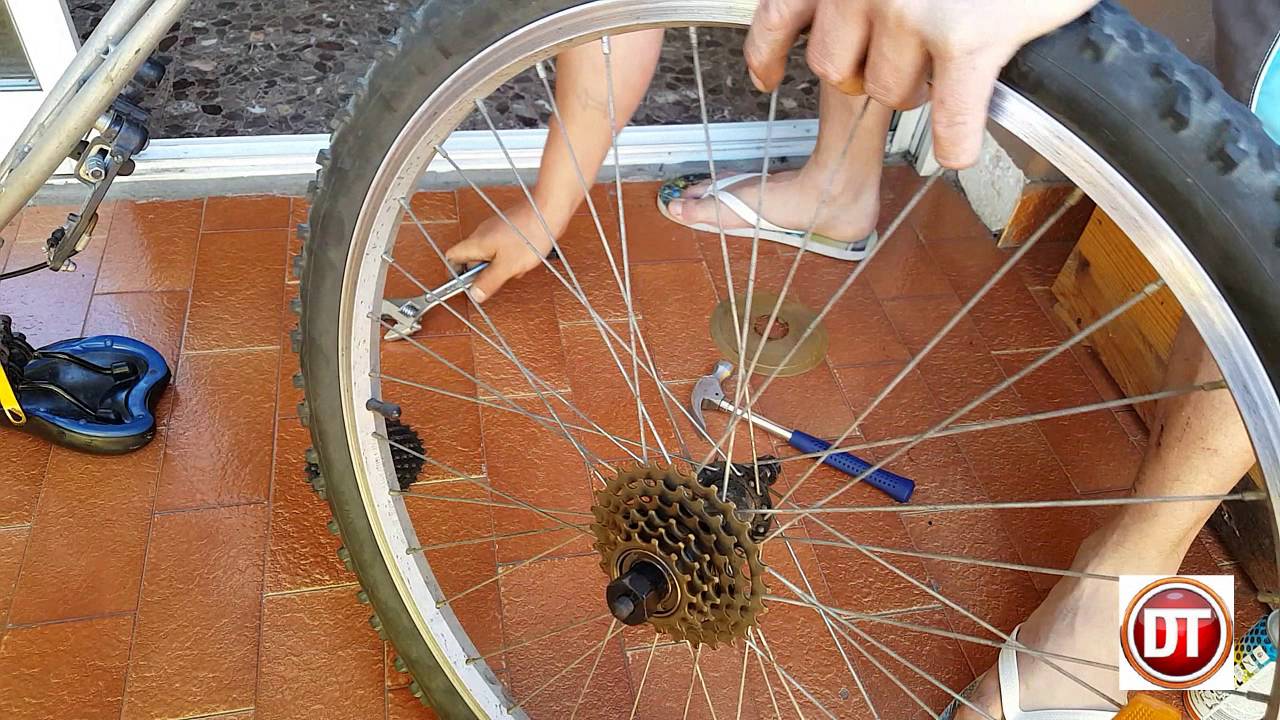 cambiar piñon bicicleta,  reparar rache bici,  facil y sin complicaciones.