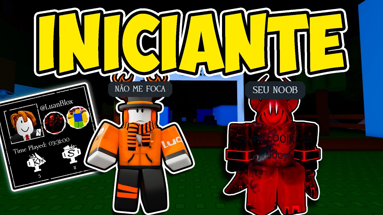 FINGINDO SER UM INICIANTE no FORSAKEN | ROBLOX