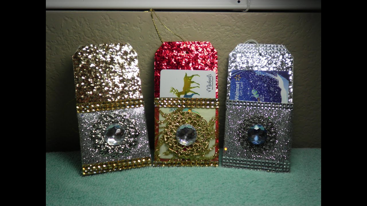 DIY Gorgeous Gift Card Holder Christmas Ornament! SOOO Easy!