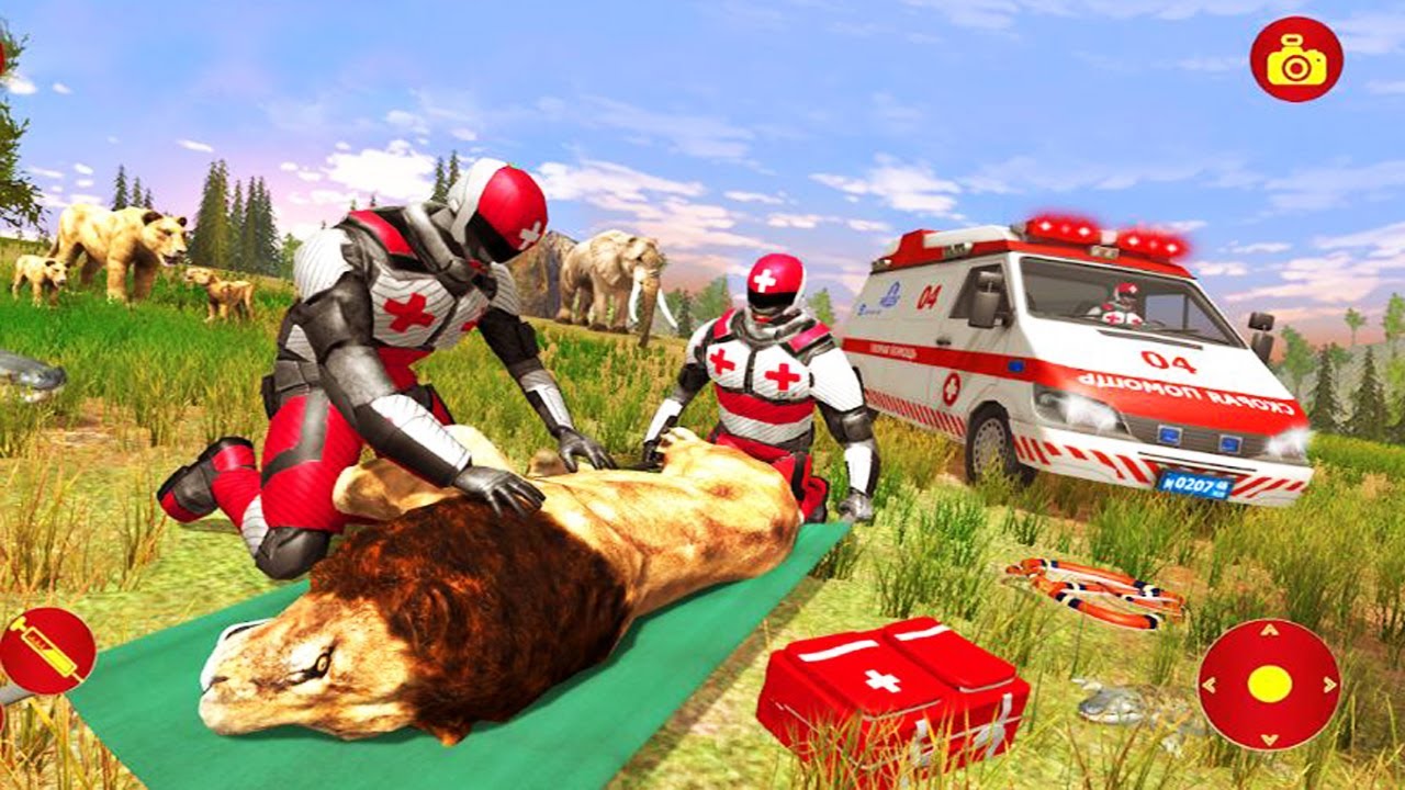 Ambulance Driving Simulator - Doctor Robot Animals Rescue Games - Best Android GamePlay HD