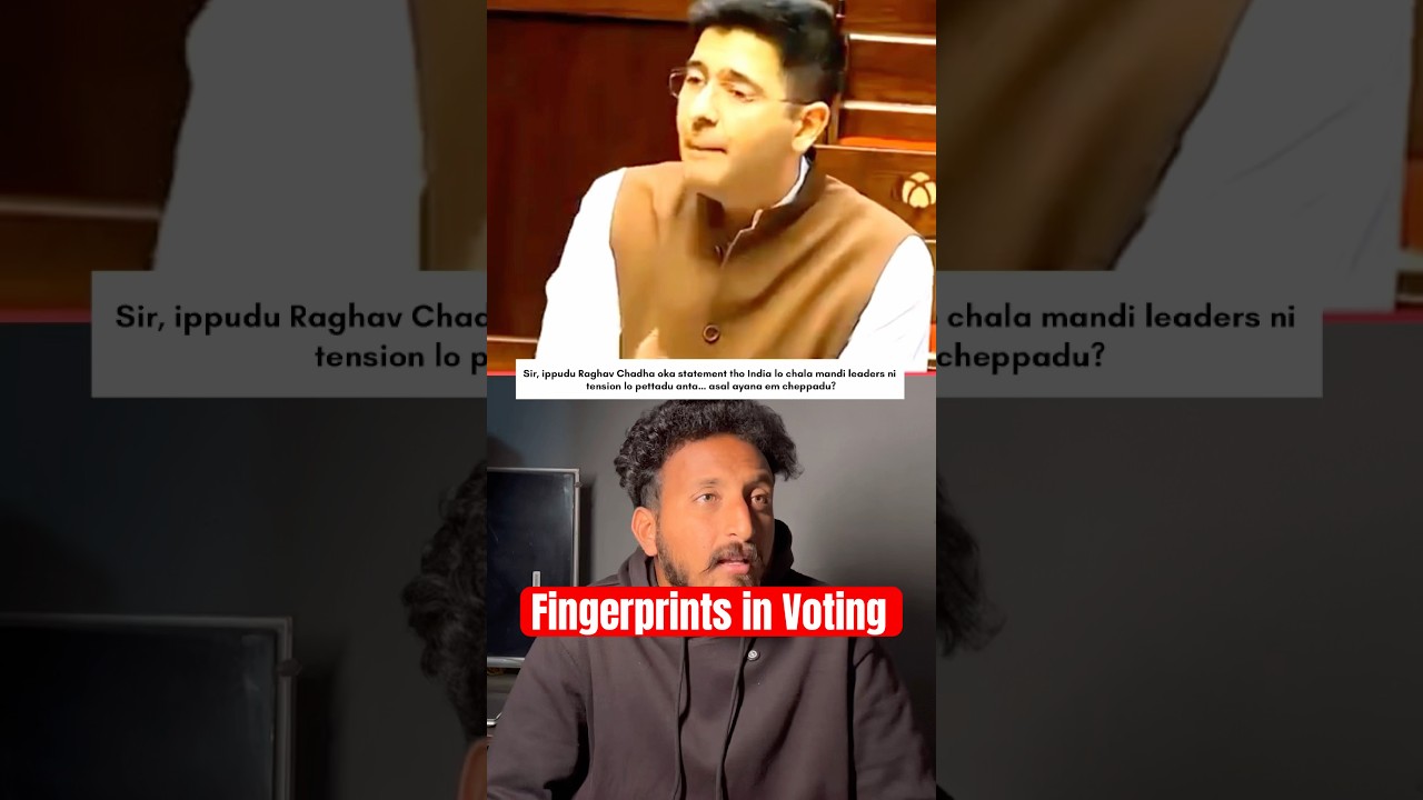 Fingerprints in Voting 🗳️ | MP Raghav Chadha in Parliament #shorts