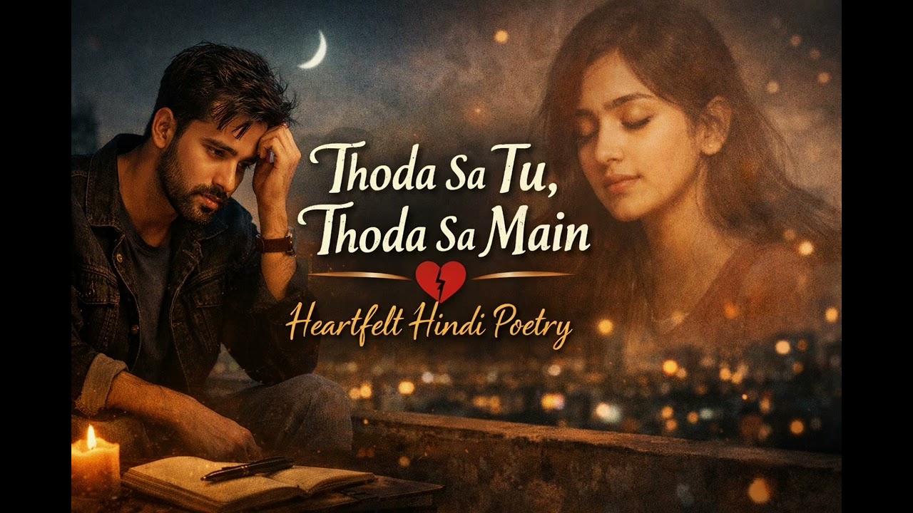 Thoda Sa Tu, Thoda Sa Main 💔 | Heartfelt Hindi Poetic Song / Spoken Word