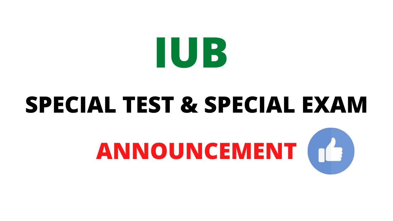 ADP SPECIAL EXAM & TEST ANNOUNCEMENT
