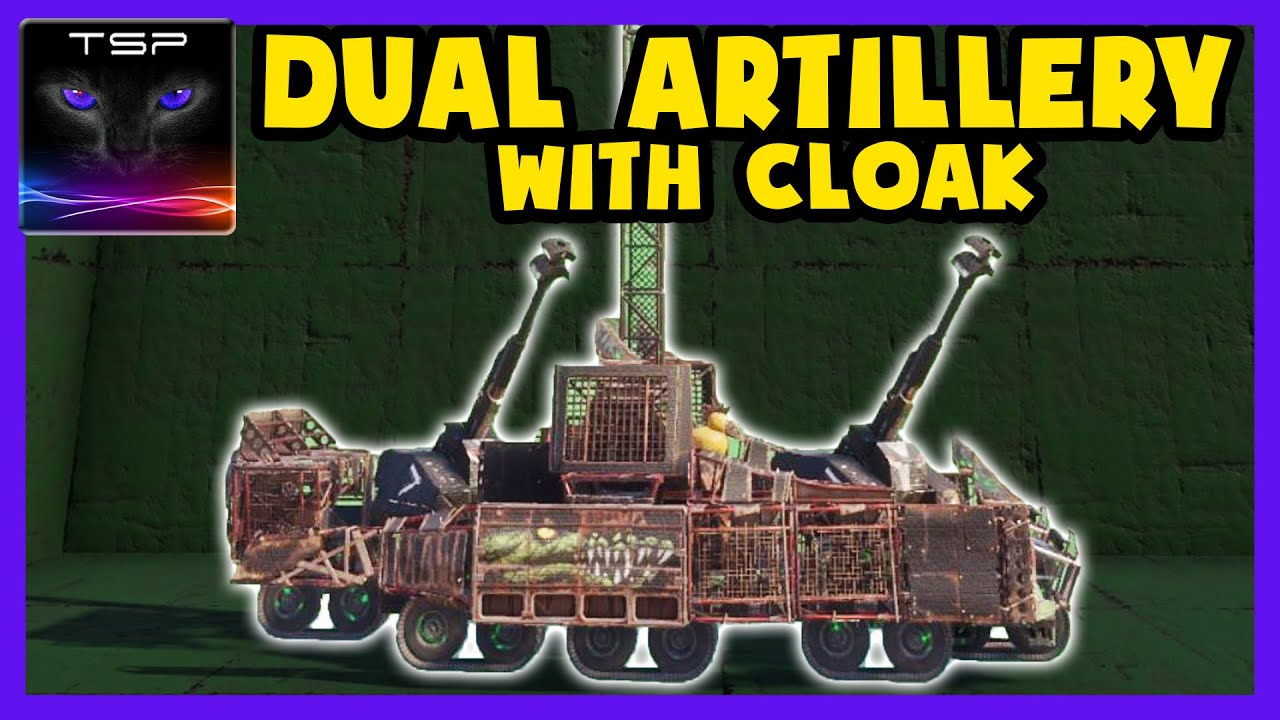 Crossout #640 ► RavDrake - Dual Artillery Tank w/ Cloak (2x Mandrakes + Beholder - Build & Gameplay