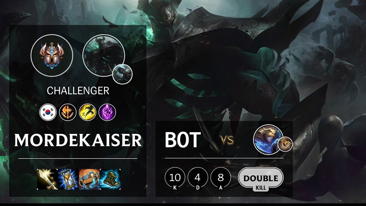 Mordekaiser Bot vs Ezreal - KR Challenger Patch 10.7