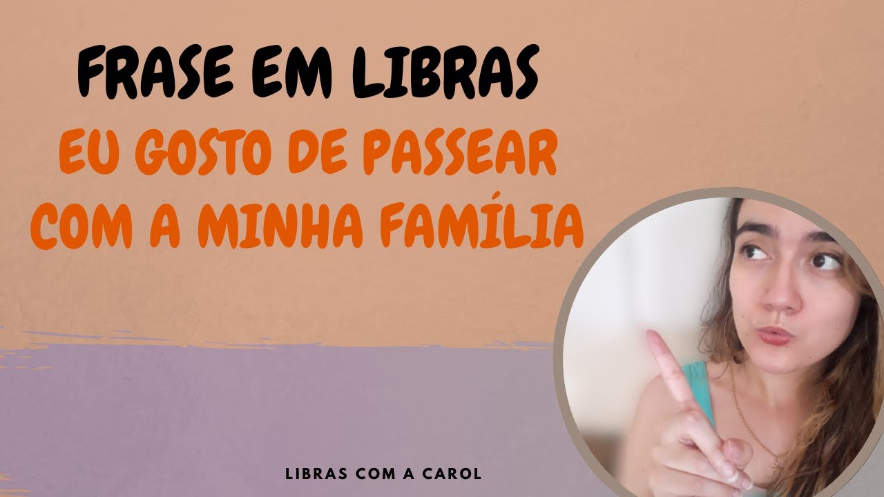 FRASE: EU GOSTO DE PASSEAR COM A MINHA FAMÍLIA