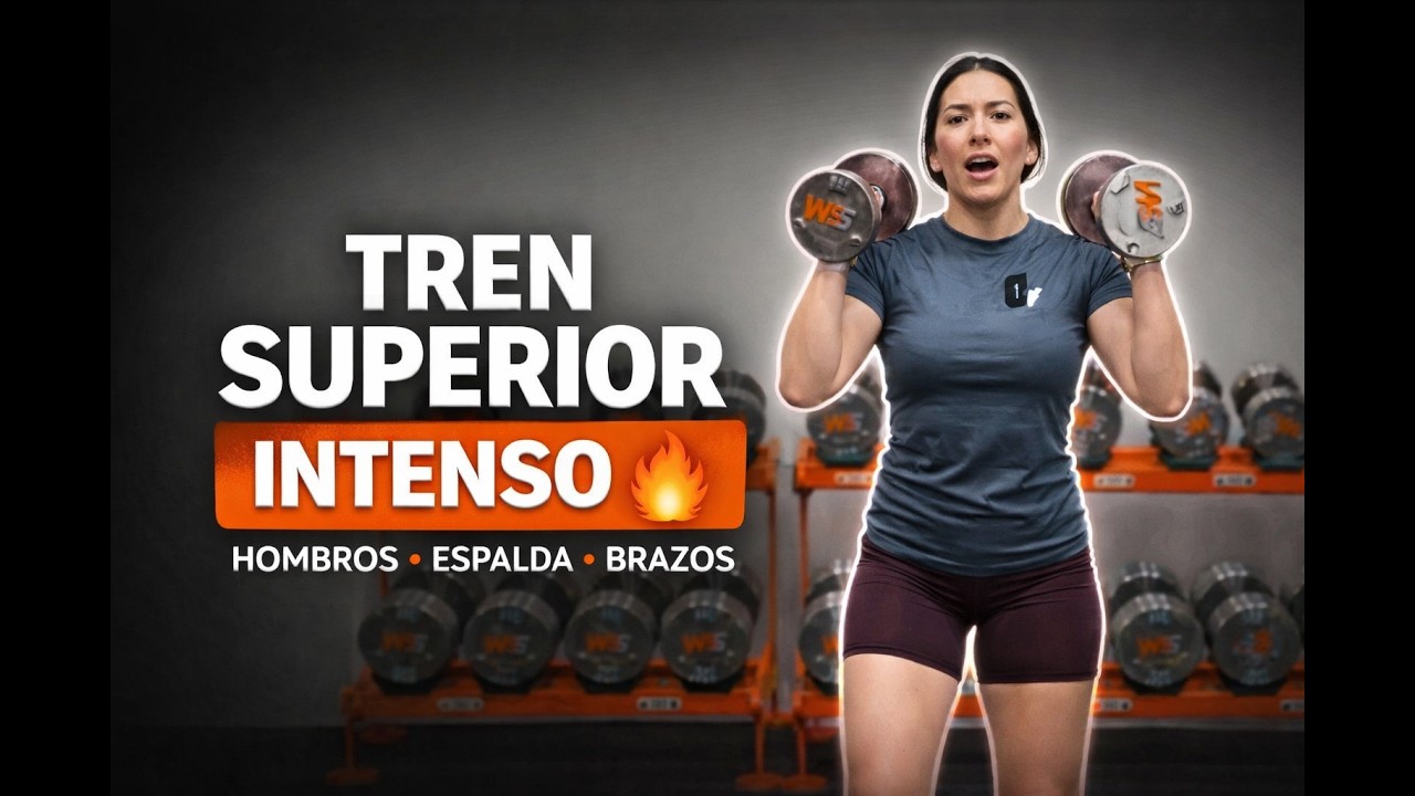 Rutina de Tren Superior en Casa / Gym | Tonifica Brazos, Espalda y Hombros (10 Minutos Efectivos)