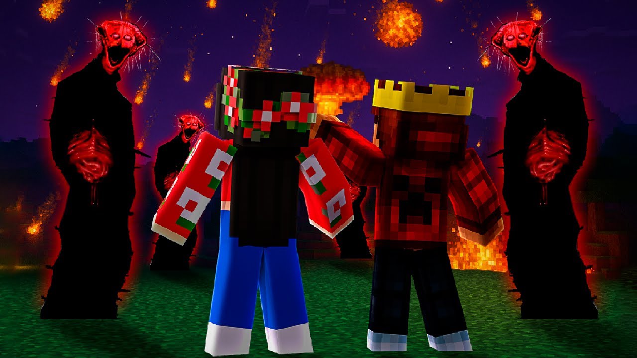 CRIEI UM BUNKER PARA SOBREVIVER AOS MODS DE TERROR NO MINECRAFT