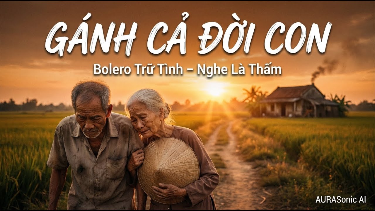 GÁNH CẢ ĐỜI CON – Bolero Về Cha Mẹ Nghe Là Rơi Nước Mắt | AURASonic AI