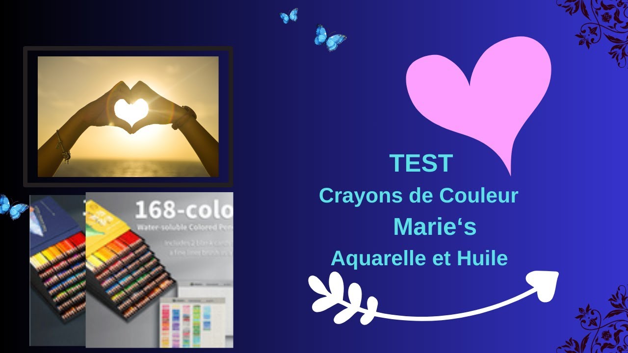 TEST Les crayons de couleur Marie's - Aquarelle et Huile