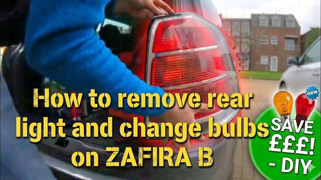 Снятие задних фонарей Zafira B и замена лампочек @TheCarWorkshop