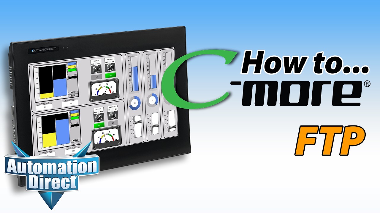 Настройка FTP C-more HMI от AutomationDirect