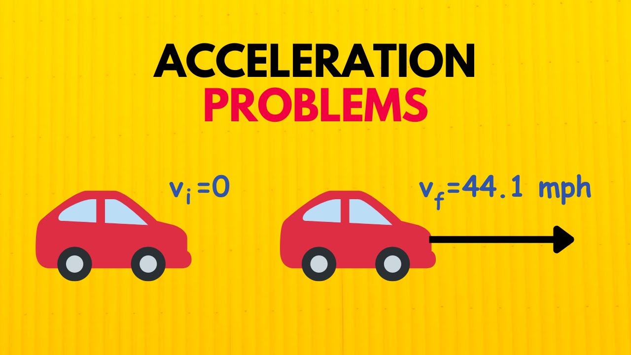 Acceleration Problems With Unit Conversion and Vector Analysis