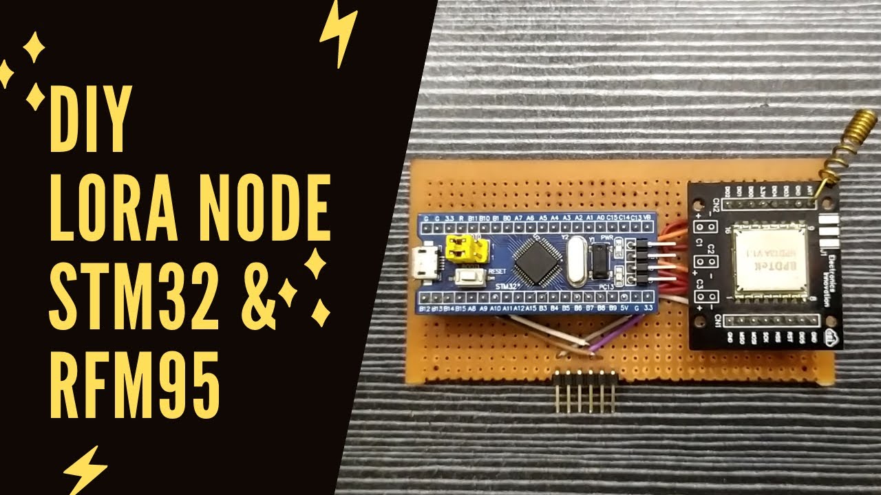 ABP-based LoRaWAN End Node with STM32 & RFM95 | TTN | How to make LoRa Node?