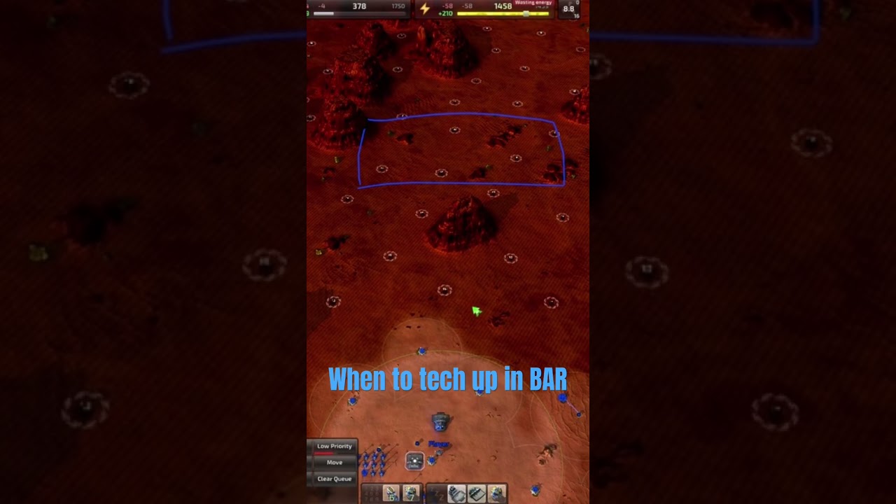 When to tech up in beyond all reason #beyondallreason #gaming #bar #rts #tutorial ￼