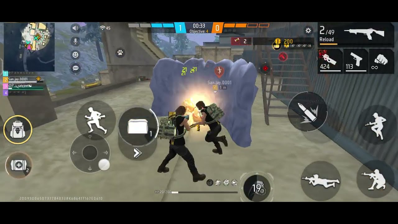 Free Fire gameplay 🔥 Comedy voice 😁 Bigfoot Hunting gameplay 😉 Techno gamer.