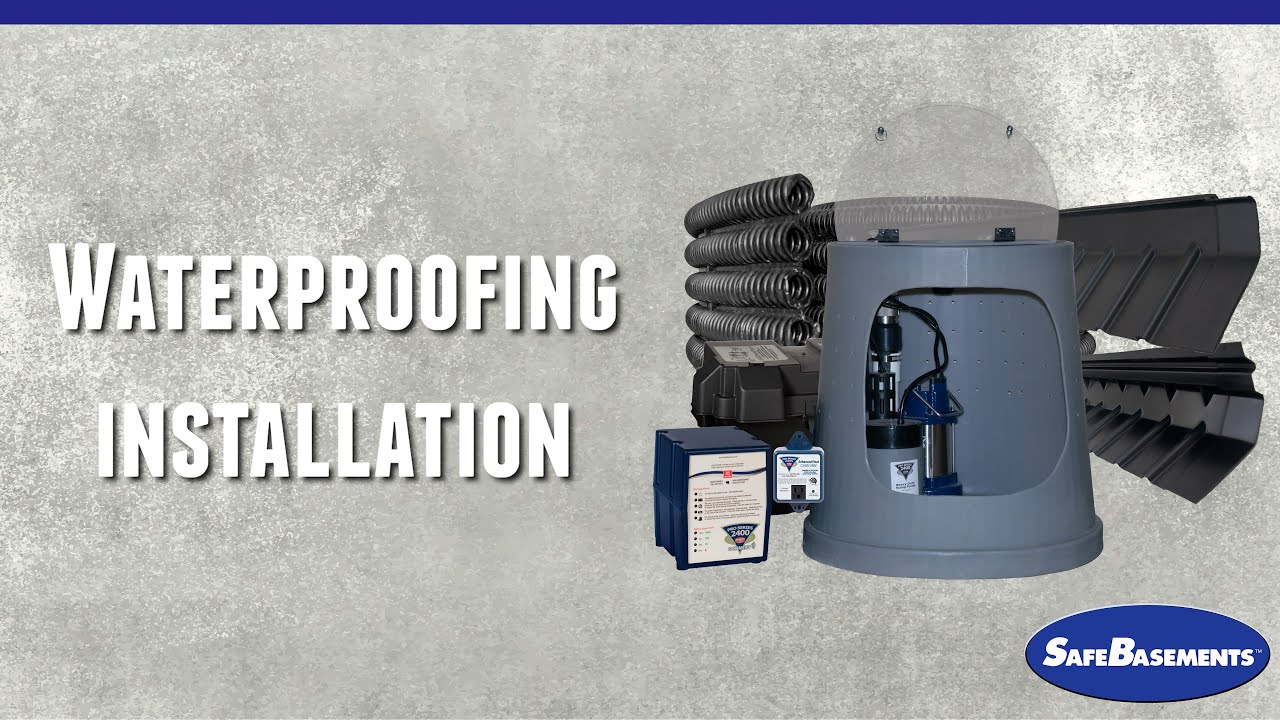 SafeBasements™ Waterproofing Installation