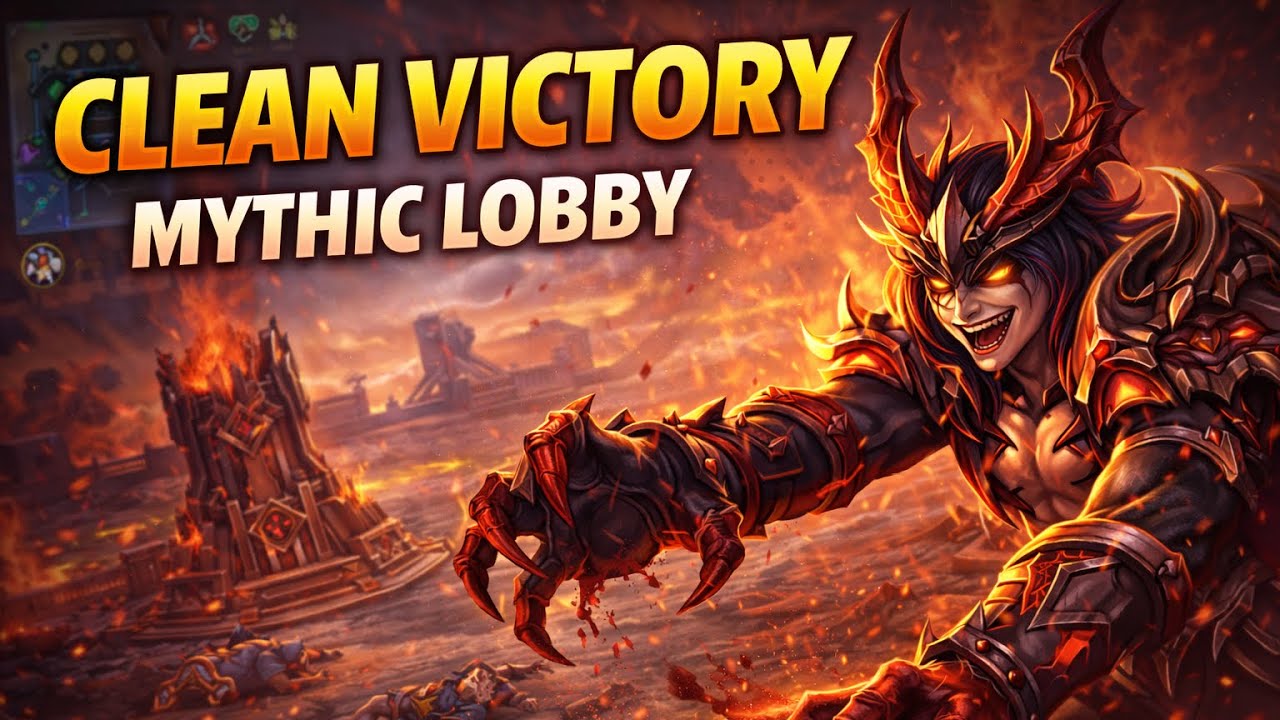 Dyrroth Ranked Gameplay — Clean Victory in Mythic Lobby