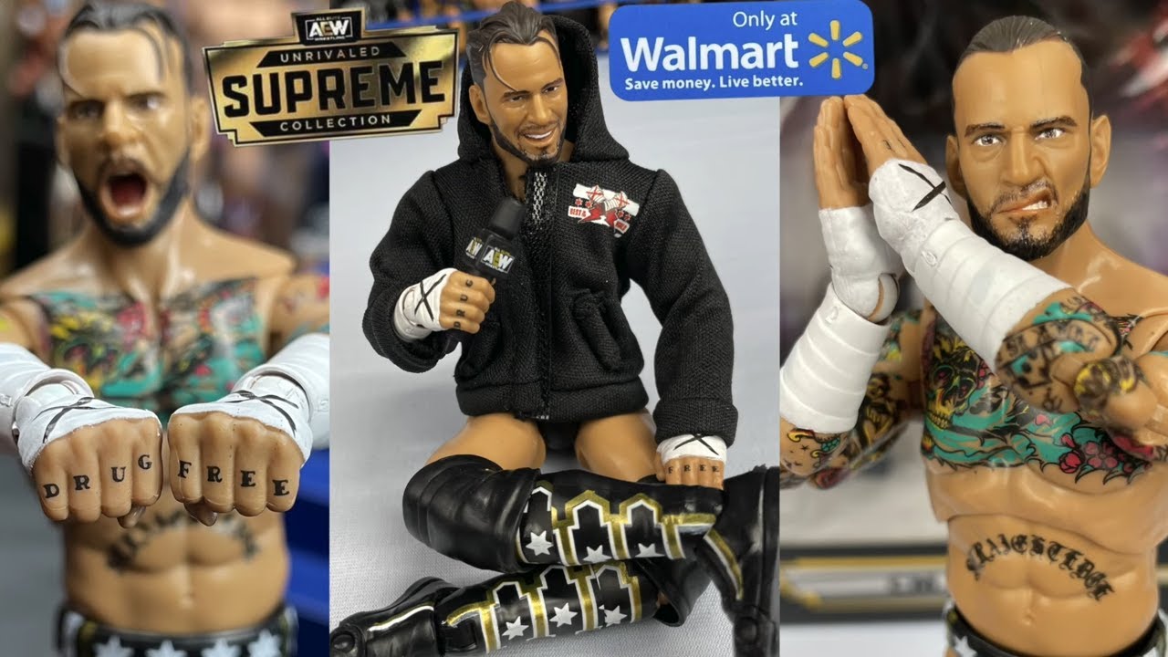 CM PUNK Walmart Exclusive! Supreme Action Figure Review