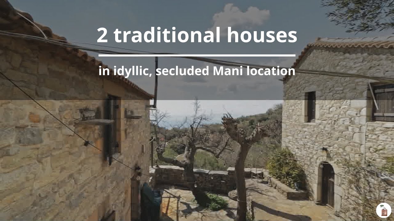 2 houses on 1 plot in idyllic, traditional Mani location