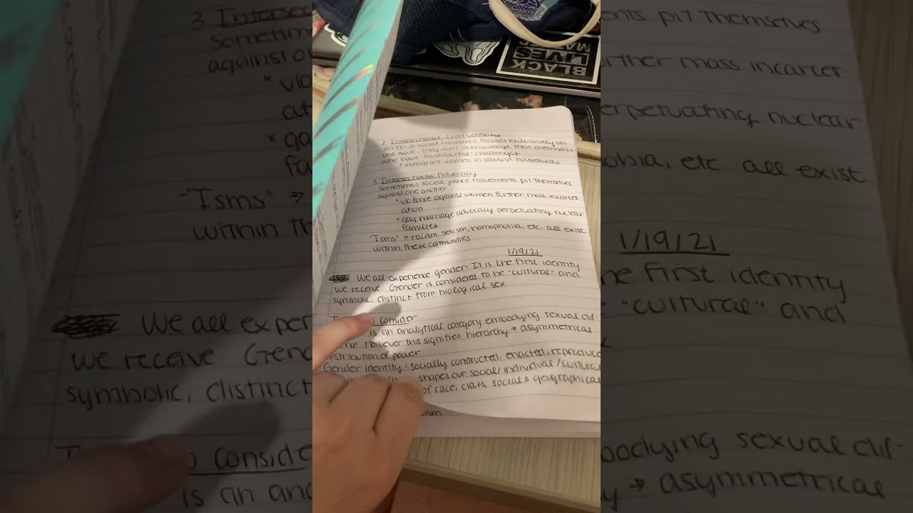 gender studies notes assignment