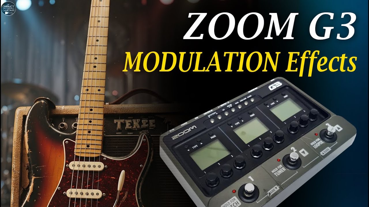 ZOOM G3 MODULATION - All Effects - Chorus, phaser, flanger, pitch...