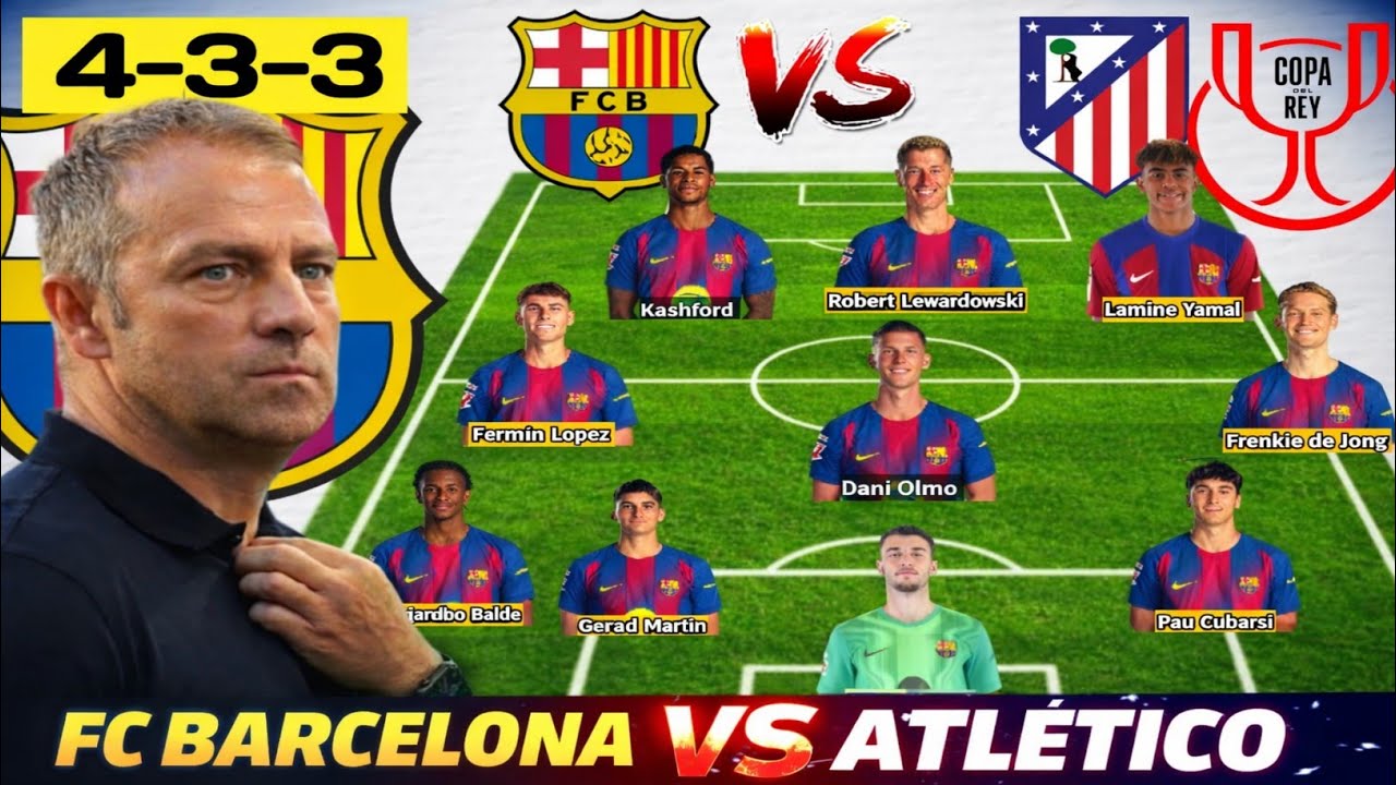 🚨 ATLETICO MADRID VS BARCELONA ll BARCELONA POTENTIAL LINEUP ✅ COPA DEL REY SEMI FINAL MATCH 2025/26