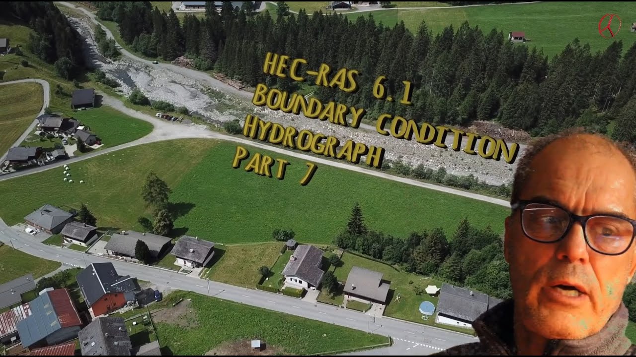 HEC-RAS часть 7/10, вставьте граничные условия и гидрограф с HEC-RAS 6.1