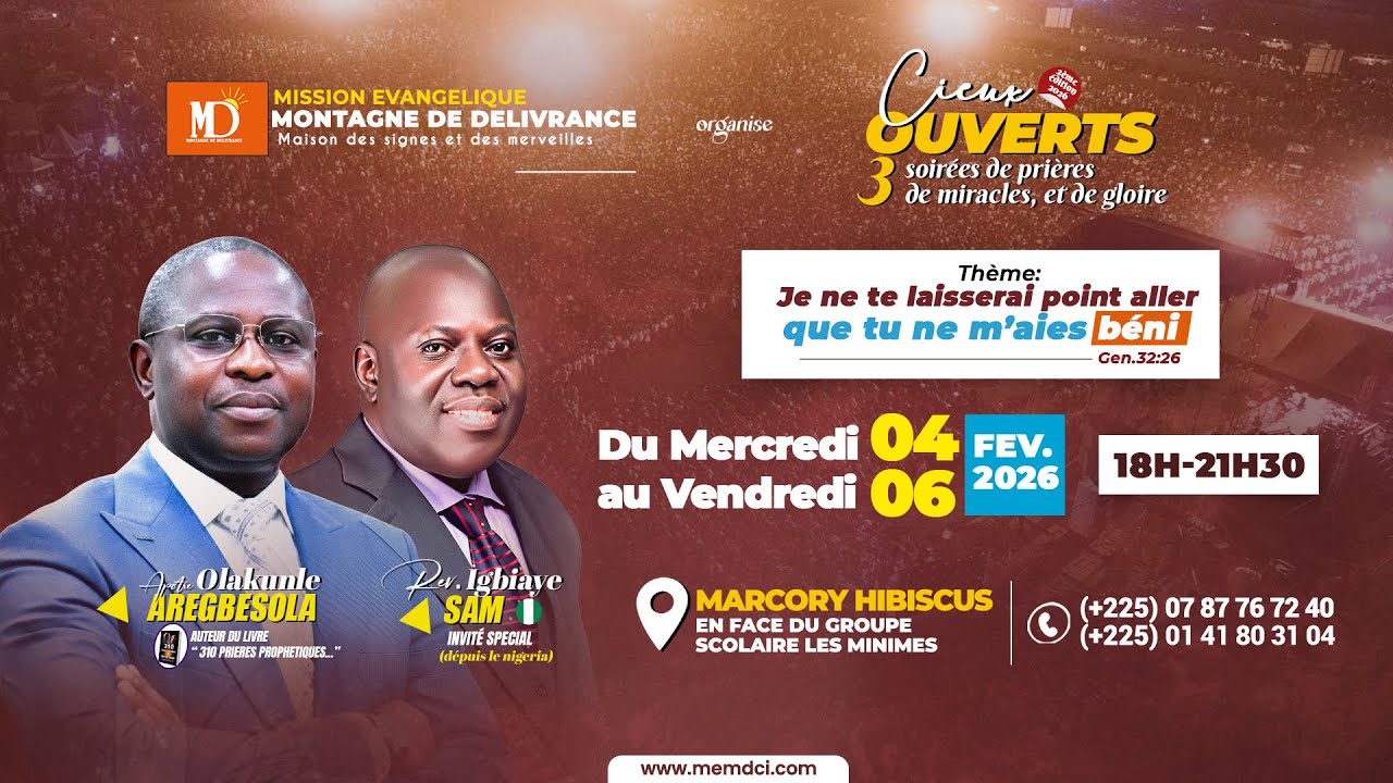 CIEUX OUVERTS  / Vendredi 06 Fevrier 2026