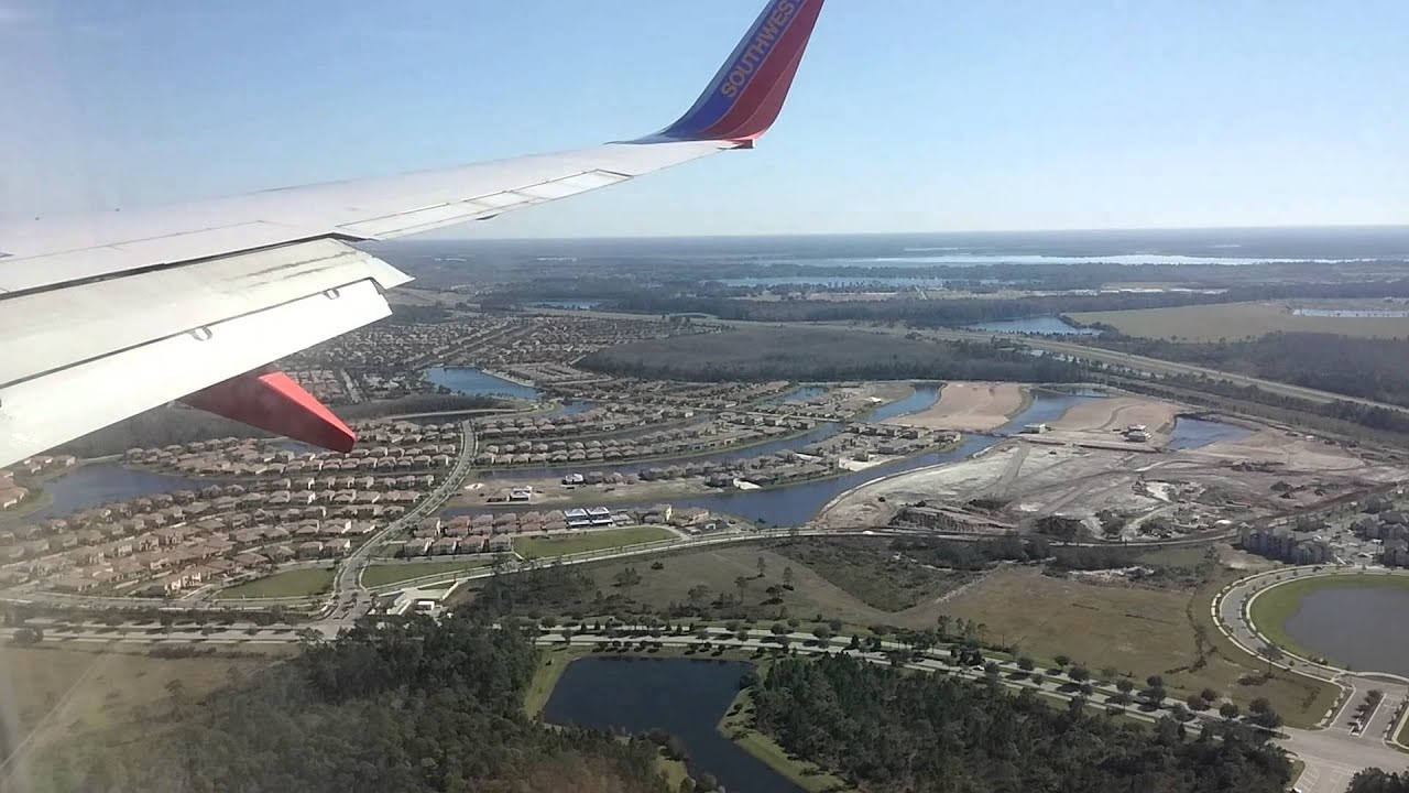 Landing in Orlando International Airport