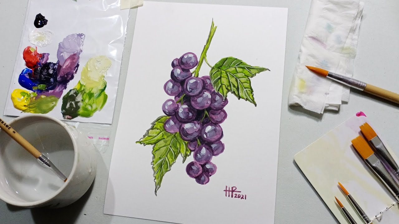 РИСУНОК И ОКРАСКА ВИННЫХ ФРУКТОВ