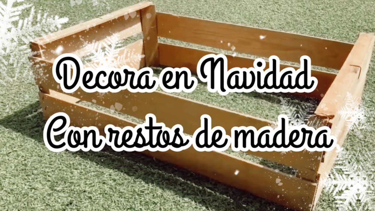 Decora en Navidad con restos de madera