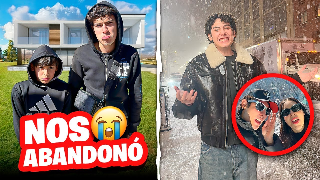 CONOCÍ LA NIEVE EN OTRO PAIS 😭❄️ ABANDONE A MIS HERMANOS | Leo Study