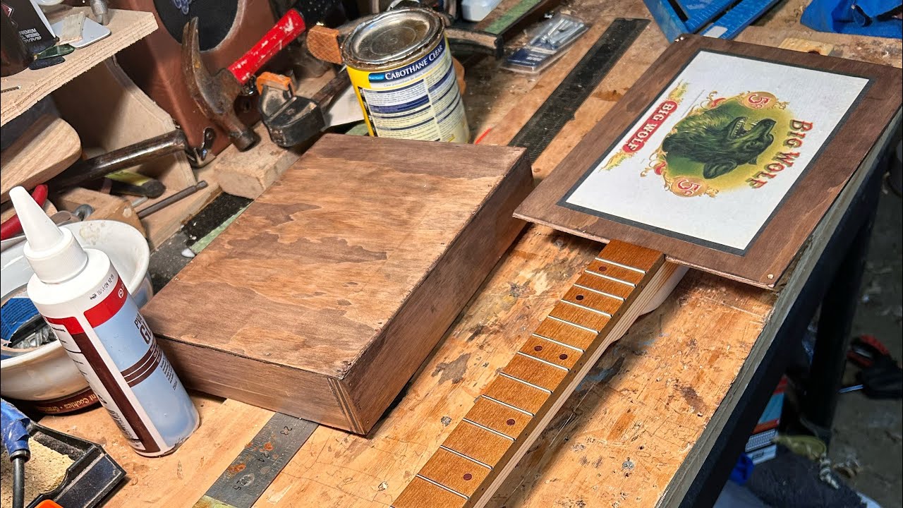 Building a cigar box guitar part 1