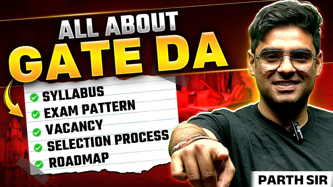 GATE DA 2026 Roadmap 💻 | GATE DA Complete Preparation Strategy | GATE DA 2026 Strategy