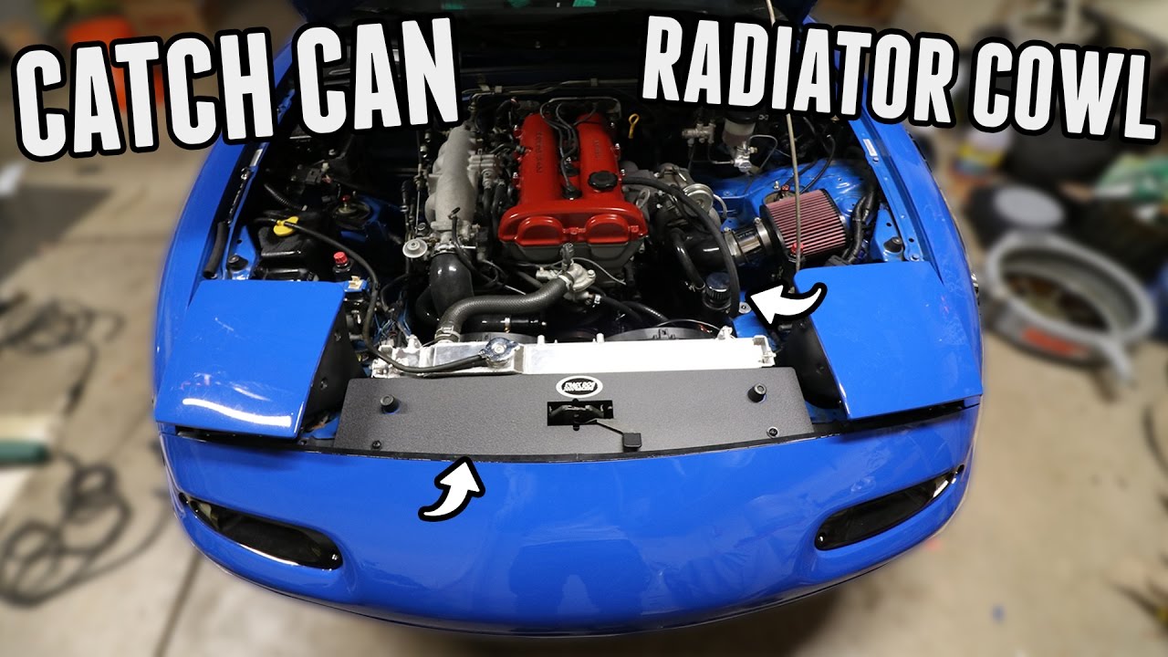 TDR Catch Can & Radiator Cowl Cover Install || Turbo Miata Build (Part 6)