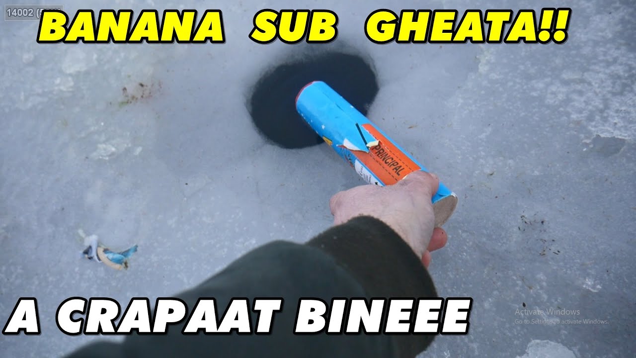 BANANA  vs GHEAȚĂĂĂ - TEST CIRCOBLITZ, TITIREZE SI BANANA SUB GHEAȚĂ
