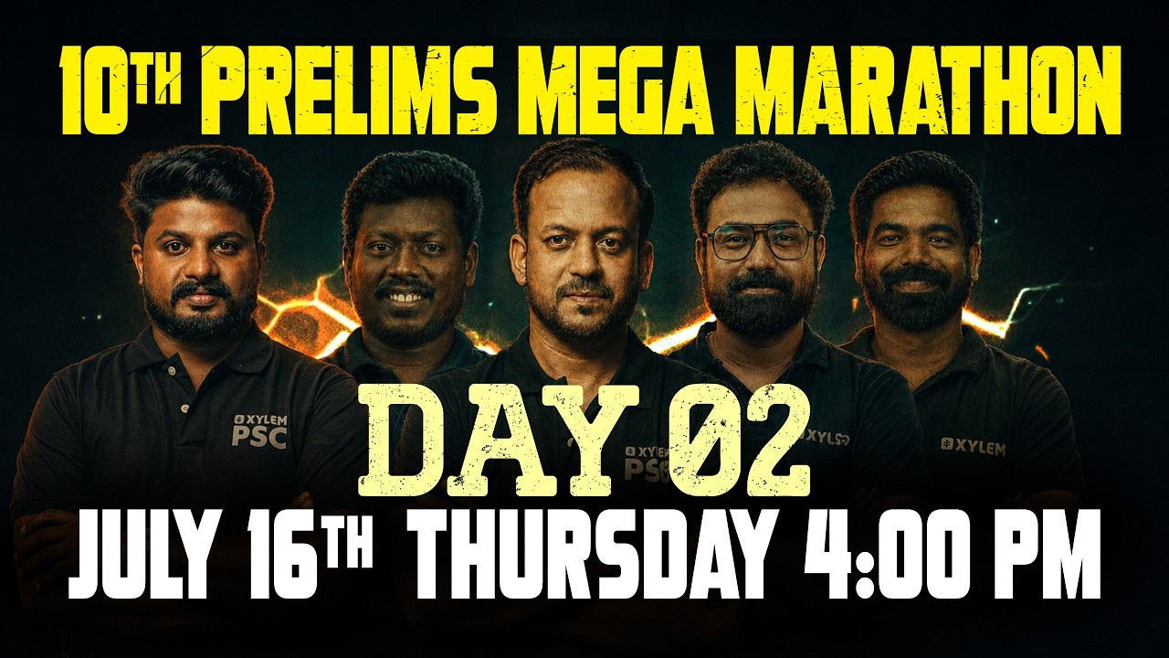 10TH PRELIMS MEGA MARATHON DAY 02 | Xylem PSC