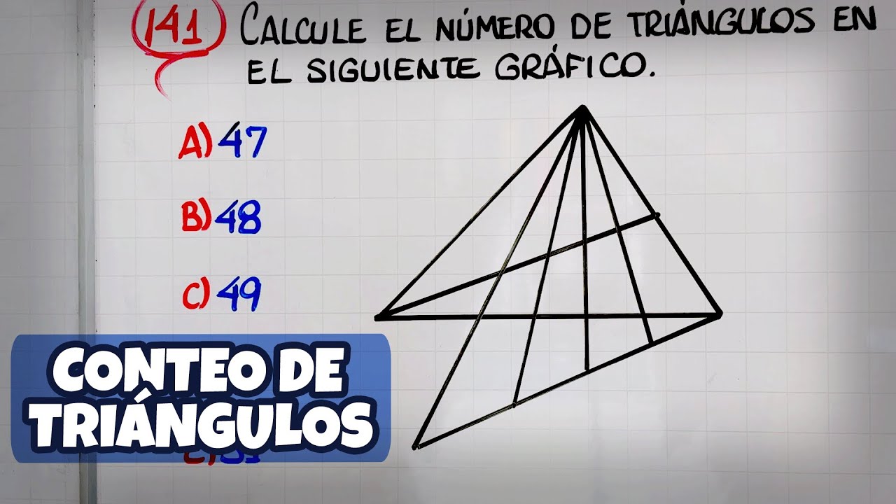 Conteo de figuras | Conteo de triángulos | Razonamiento Matemático
