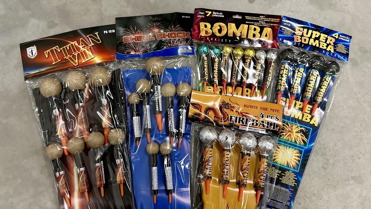 Jorge Bomba, Europyro Shell Shock, Jorge Super Bomba, Pyrokratia Titan VII, SR Pyro Fireball