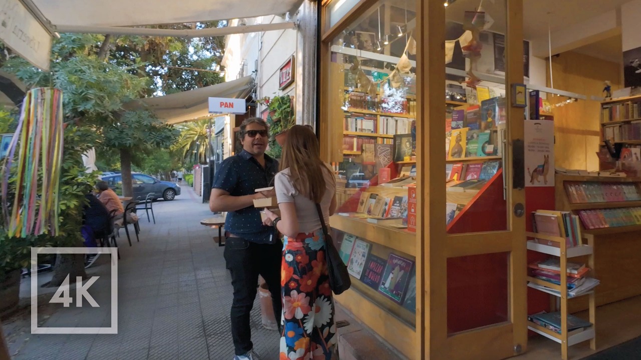 Pocuro Santiago Chile 🌸 | Caminata de Primavera en 4K | Relaxing City Walk 🚶‍♂️🇨🇱