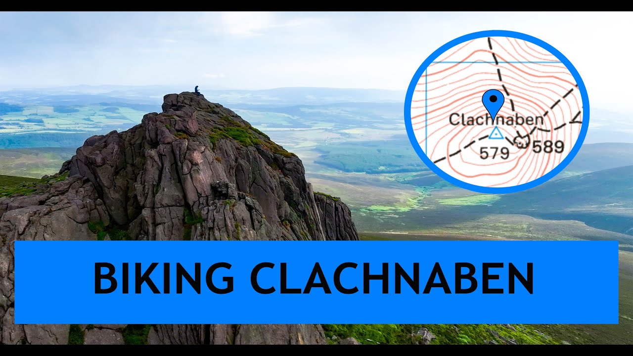 Biking Clachnaben.  A fun cycle on my ebike.