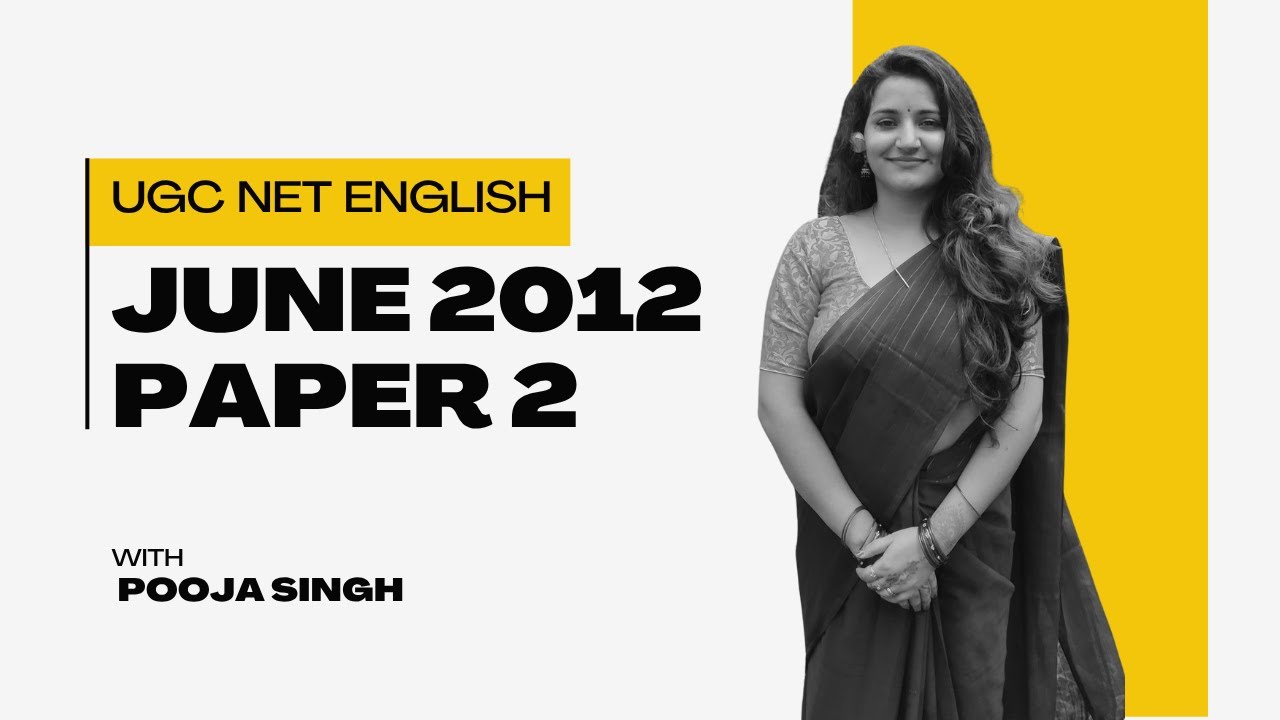UGC NET English Paper 2                          JUNE PYQ (2012)  #english