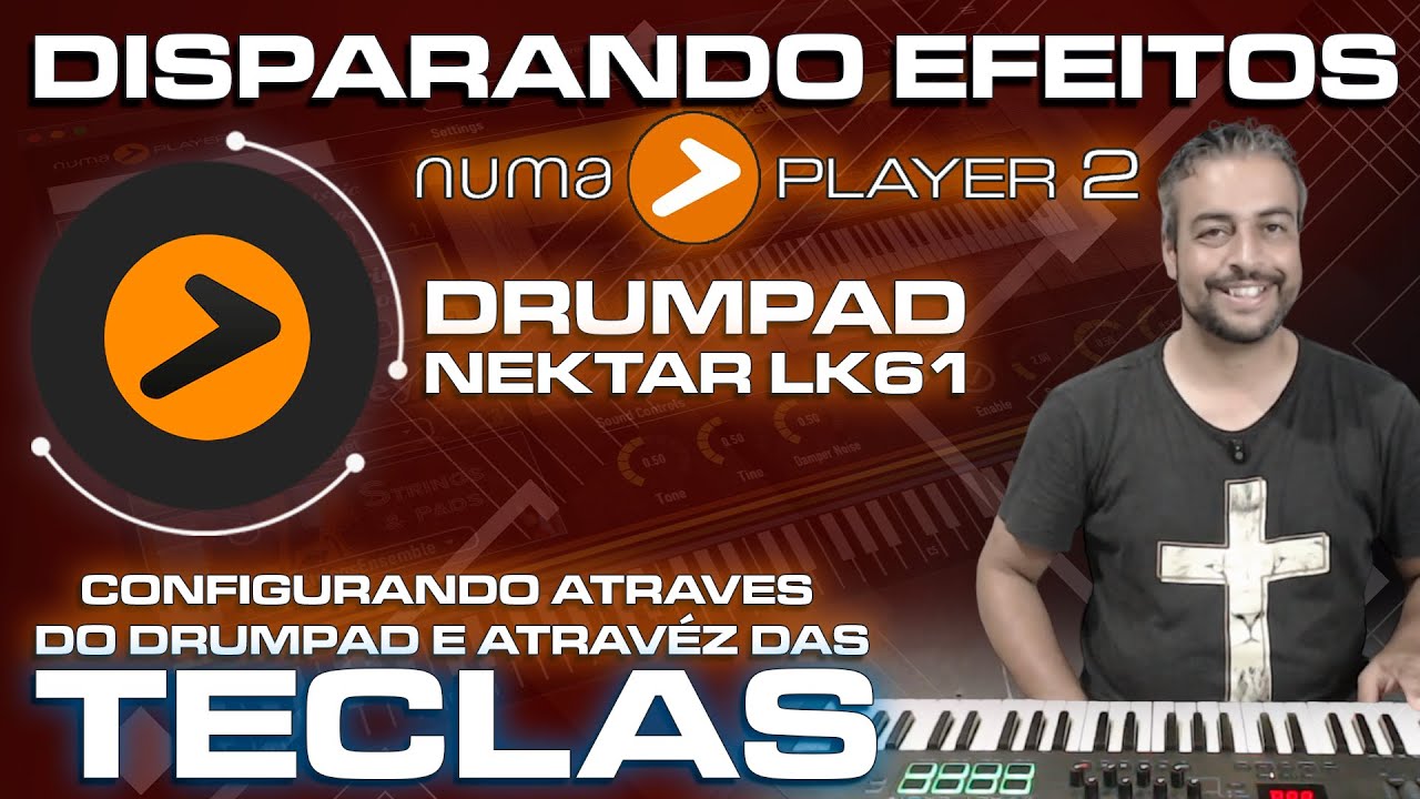 🔵Disparanto Efeito DRUMPAD Pelo Nektar LX61 e Pelas Teclas