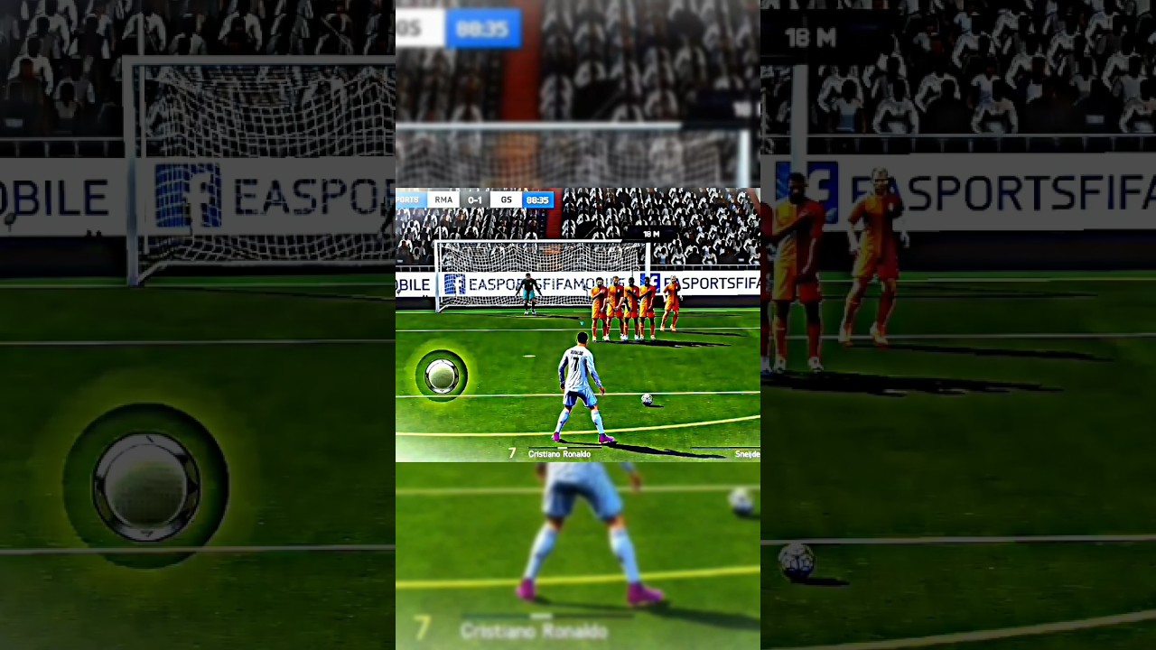 Fifa 16!!  Ronaldo free kick 🥶☠️ #fifa16 #ronaldo