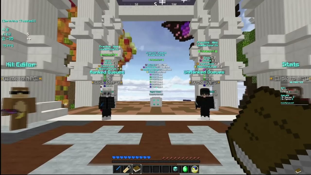 Premade Practice Server LeashPvP | Smooth KB | Custom Menus | PotPvP | Tournaments  |  Etc